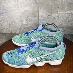 Nike Flyknit Zoom Agility Women’s Size 9 Blue/Green Athletic Shoes